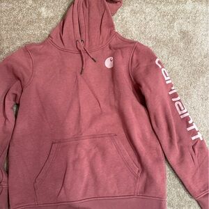 Carhartt Brick Red Relaxed Fit Hoodie